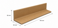 50x50x4  150 MM  Karton Köşebent (Paket 25'li)