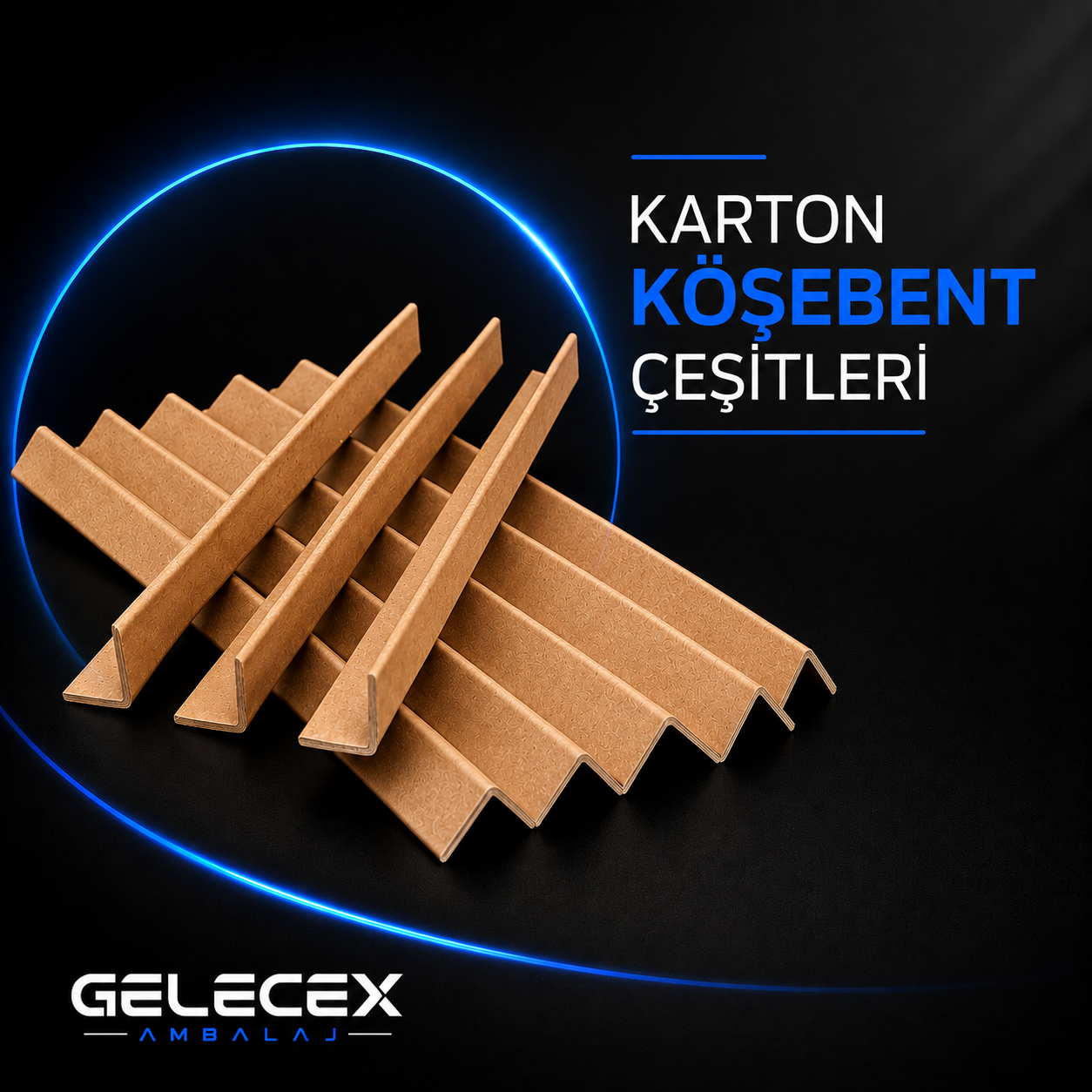 Kraft Kenar Koruyucu <br/>Düz Karton Köşebent